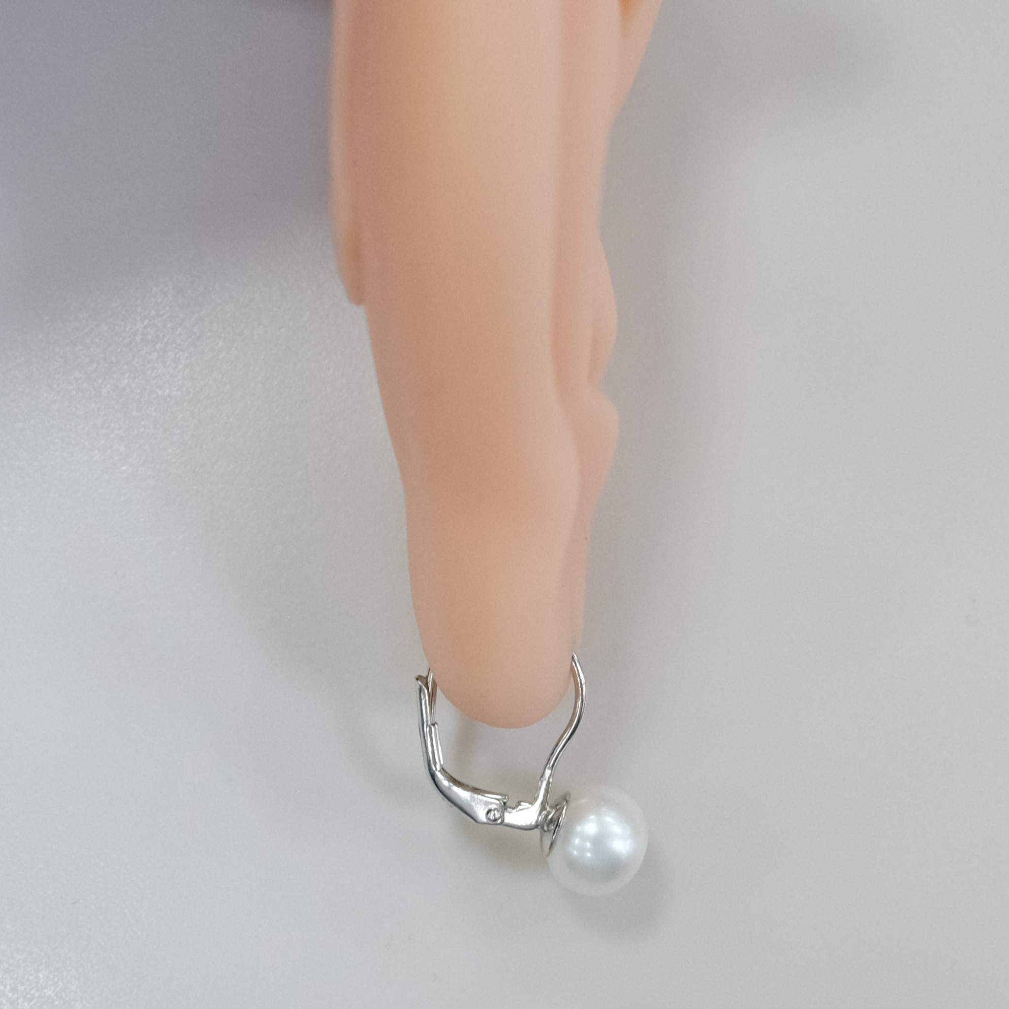 Серебряные серьги с жемчугом